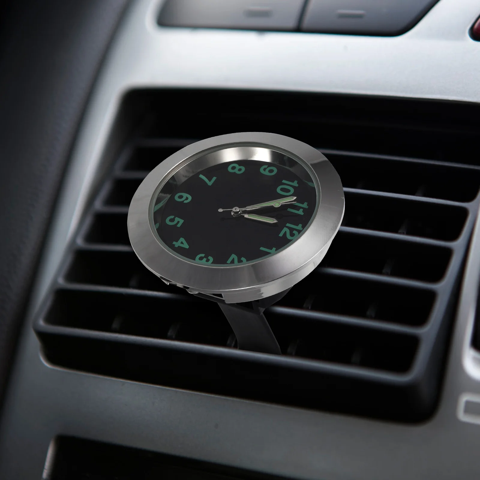 Quartz Car Dash Clock with Bright Pointer Night Vision Feature Silver Finish Vent Mountable Time Indicator for Vehicle Interior
Quartz Car Dash Clock with Bright Pointer Night Vision Feature Silver Finish Vent Mountable Time Indicator for Vehicle Interior