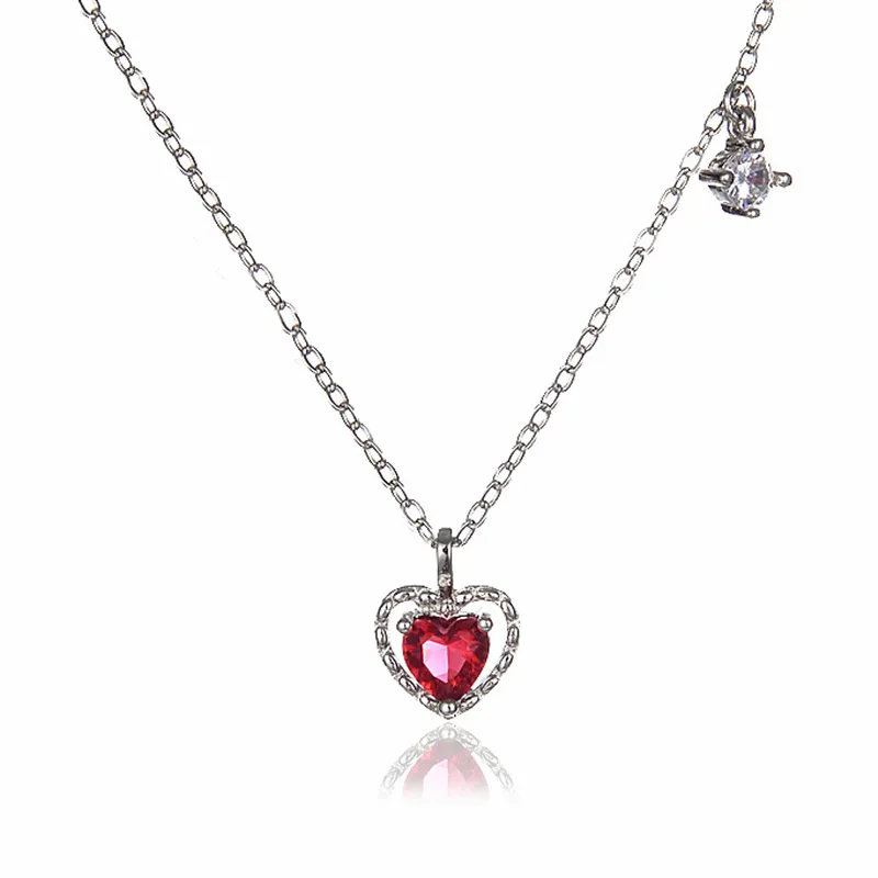 925 Sterling Silver Red Heart Necklaces For Women Ladies Luxury Designer Jewelry Accessories Wholesale Jewellery Argent 925
925 Sterling Silver Red Heart Necklaces For Women Ladies Luxury Designer Jewelry Accessories Wholesale Jewellery Argent 925