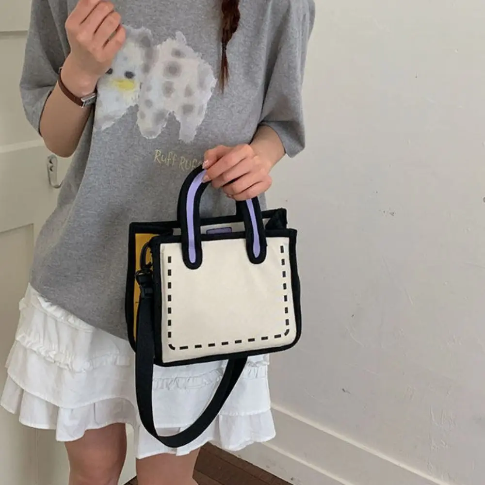 Simple Cartoon 2D Anime Tote Bag Nylon Canvas Comic Shoulder Bag Handbag Comic Bookbag Graffiti Messenger Bag Students
Simple Cartoon 2D Anime Tote Bag Nylon Canvas Comic Shoulder Bag Handbag Comic Bookbag Graffiti Messenger Bag Students