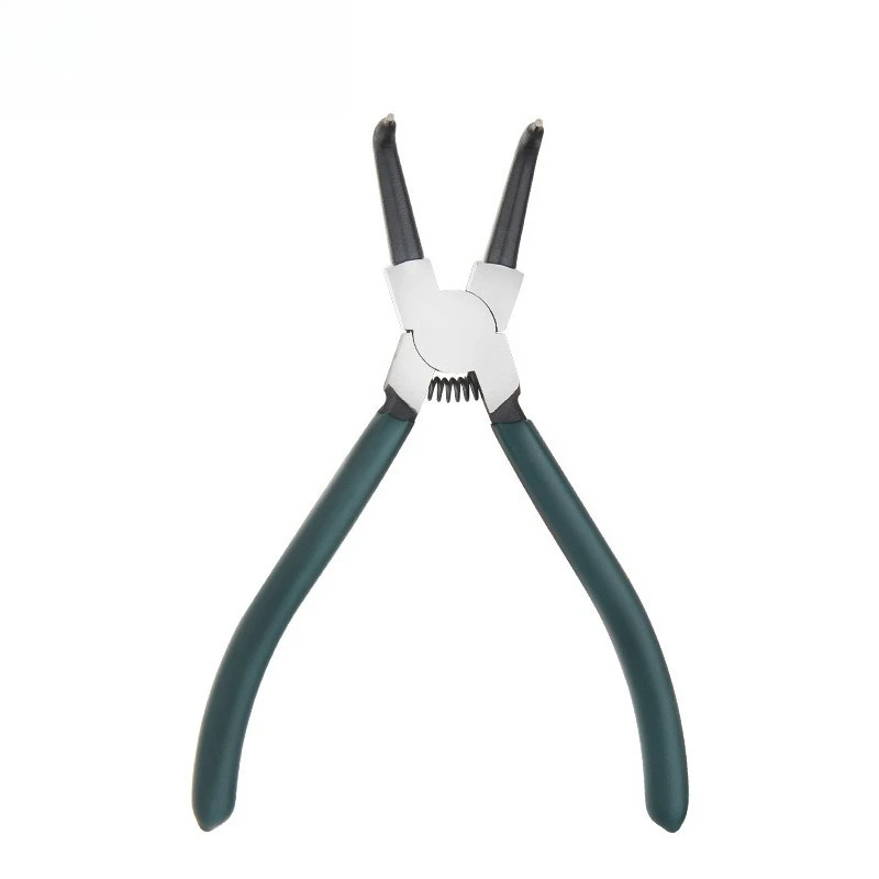 Circuit pliers 7-inch inner card and outer card pliers, holes for crank shaft, straight head, curved nozzle shaft
Circuit pliers 7-inch inner card and outer card pliers, holes for crank shaft, straight head, curved nozzle shaft