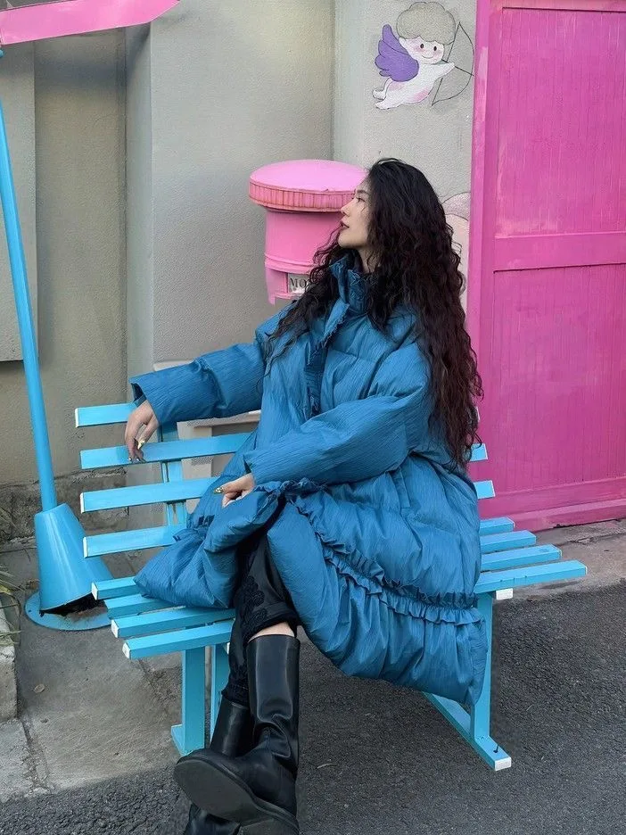 Warm Pure Color Cotton Jacket with Wood Grain Patchwork Versatile Stylish Korean High-End Feel Commute Winter Coat
Warm Pure Color Cotton Jacket with Wood Grain Patchwork Versatile Stylish Korean High-End Feel Commute Winter Coat