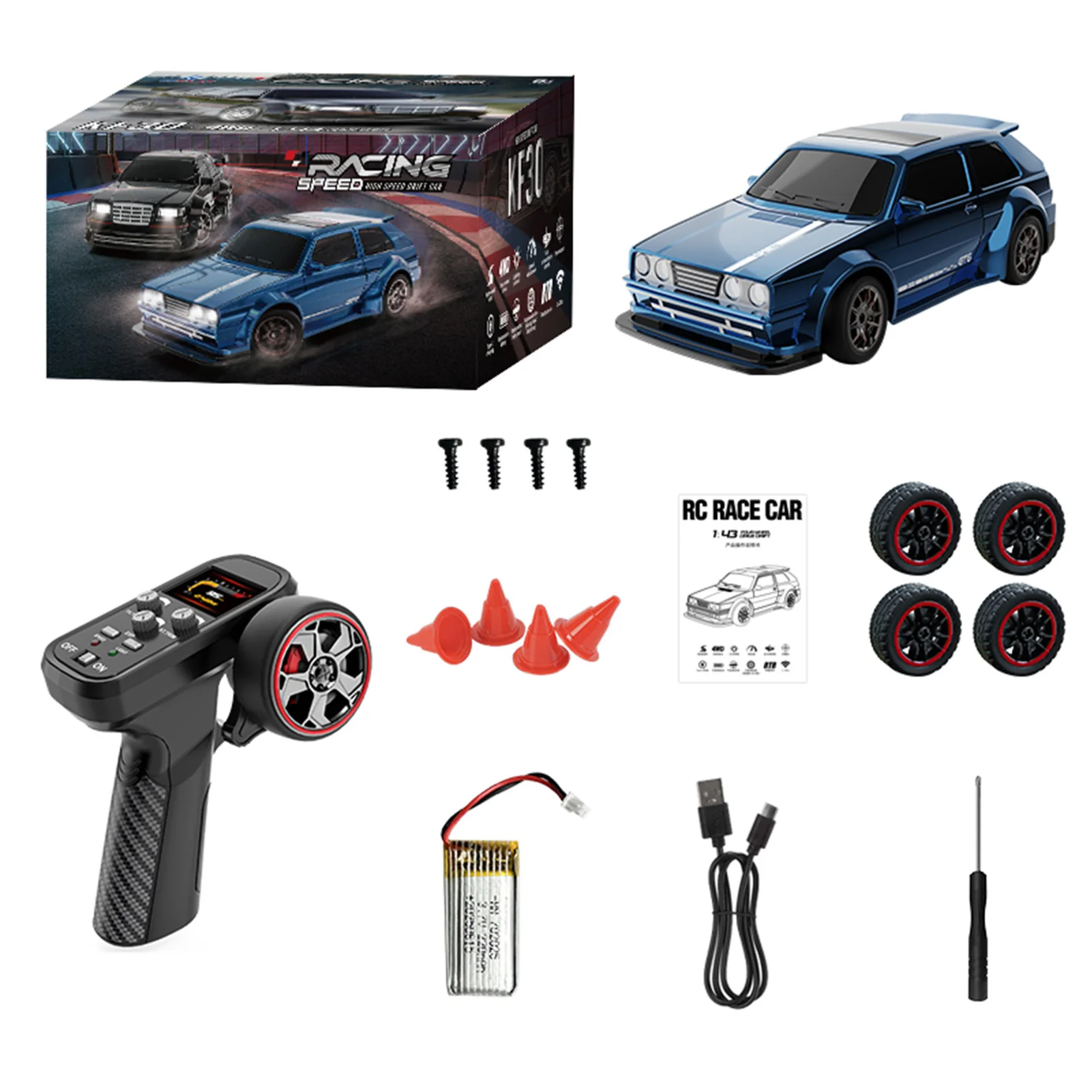 KF30 2.4G High speed Drift 1/43 Rc Car Mini RTR 4WD Remote Control Car Four Wheel Drive Radio Controlled RC Car
KF30 2.4G High speed Drift 1/43 Rc Car Mini RTR 4WD Remote Control Car Four Wheel Drive Radio Controlled RC Car
