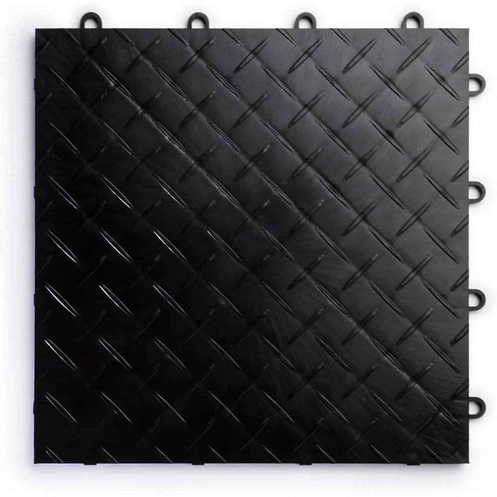 RaceDeck Diamond Plate Design, Durable Interlocking Modular Garage Flooring Tile (Black, 24 Pack of 12 x 12" Tiles)
RaceDeck Diamond Plate Design, Durable Interlocking Modular Garage Flooring Tile (Black, 24 Pack of 12 x 12" Tiles)