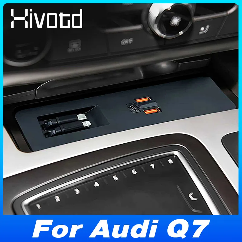 Car Center Console Cell Phone Fast Charging Hub With Retractable Cable Type-C USB PD Port For Audi Q7 4M 2017-2020 Accessories
Car Center Console Cell Phone Fast Charging Hub With Retractable Cable Type-C USB PD Port For Audi Q7 4M 2017-2020 Accessories