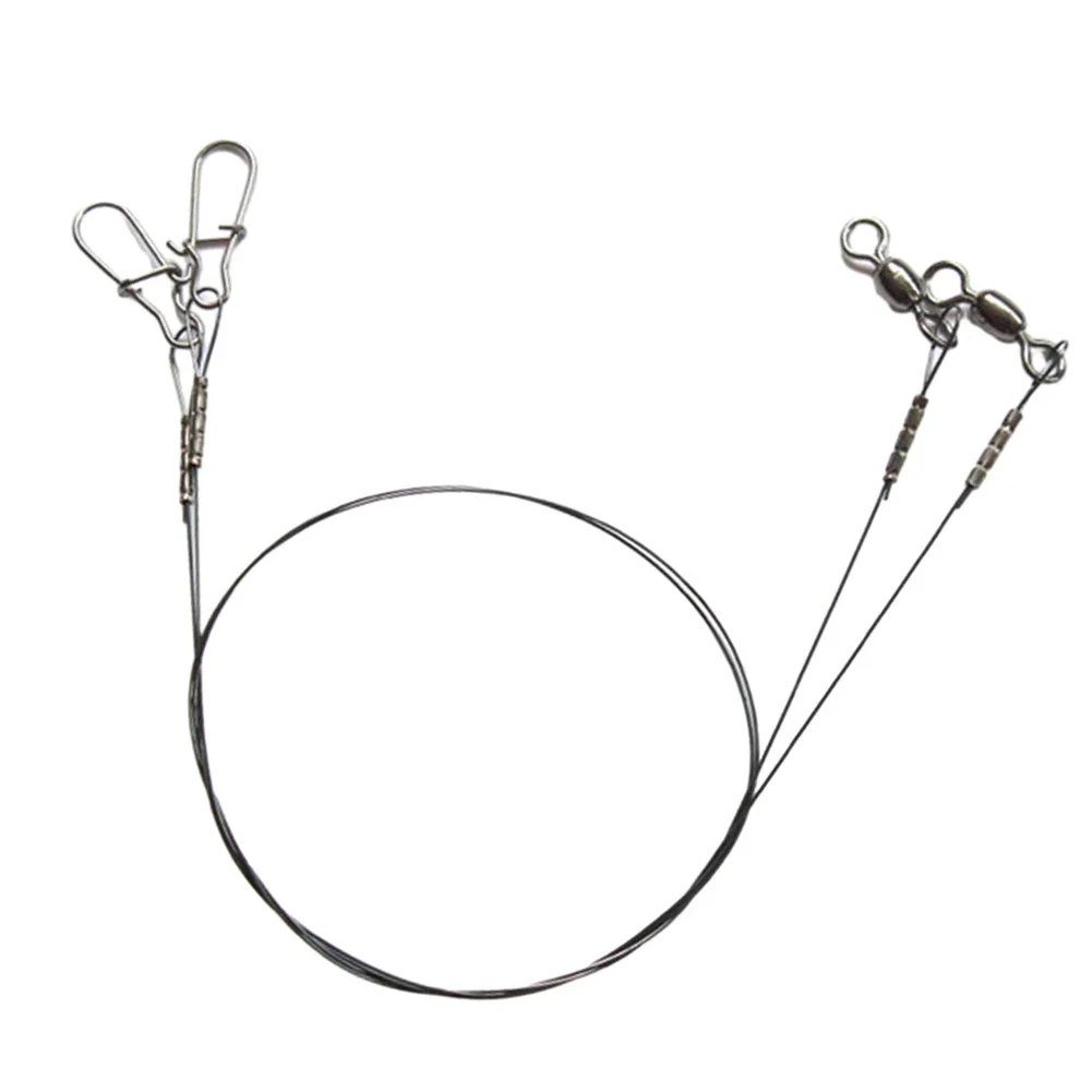 2pcs Fishing Wire Leader Line With Swivel Duo-Lock Snap For PredatoryFish Pike Tuna Fishing Wire
2pcs Fishing Wire Leader Line With Swivel Duo-Lock Snap For PredatoryFish Pike Tuna Fishing Wire