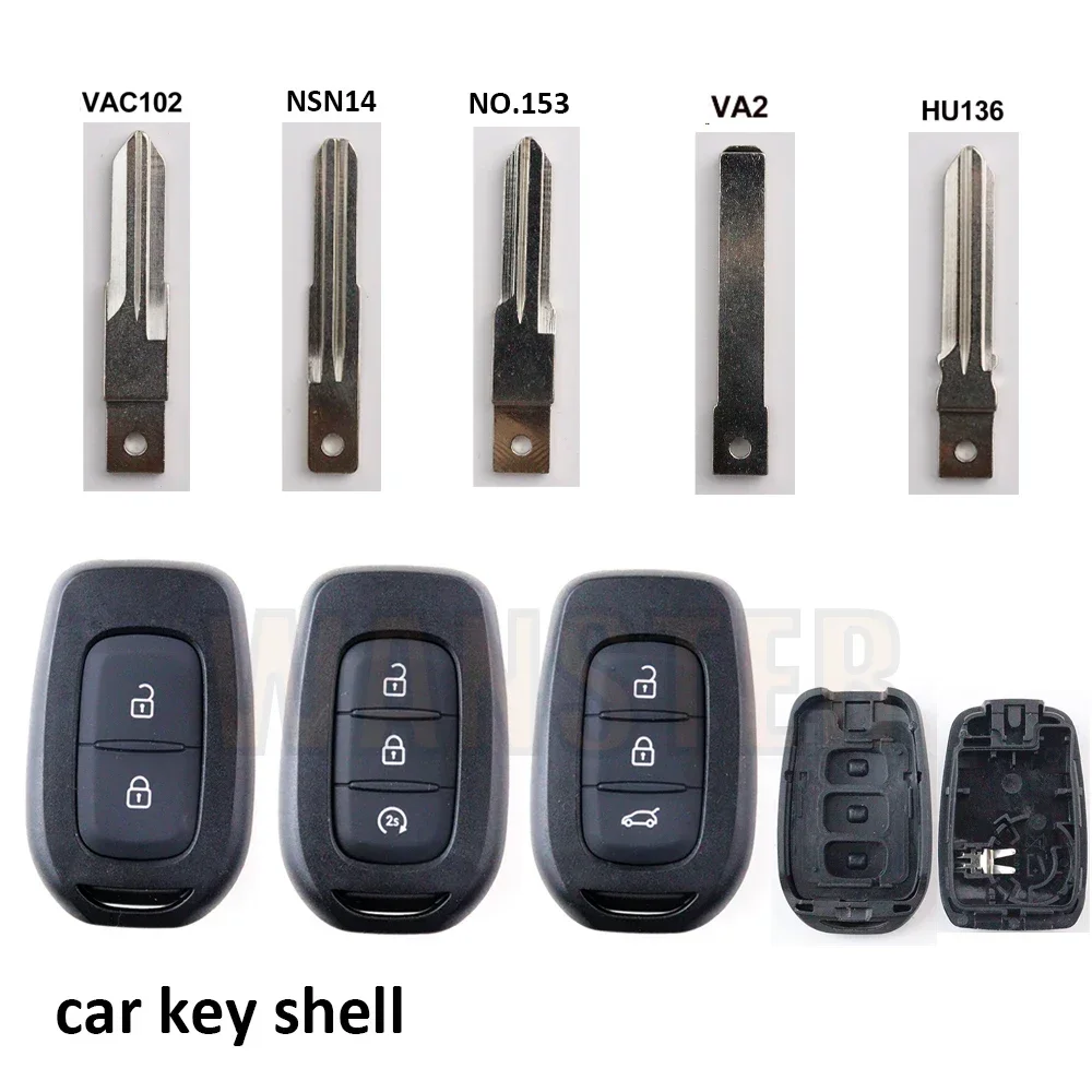 for Renault Clio 4 Sandero Master 3 Symbol Trafic Dacia Logan Lodgy Dokker Duster Car Key Fob Case Shell Housing
for Renault Clio 4 Sandero Master 3 Symbol Trafic Dacia Logan Lodgy Dokker Duster Car Key Fob Case Shell Housing
