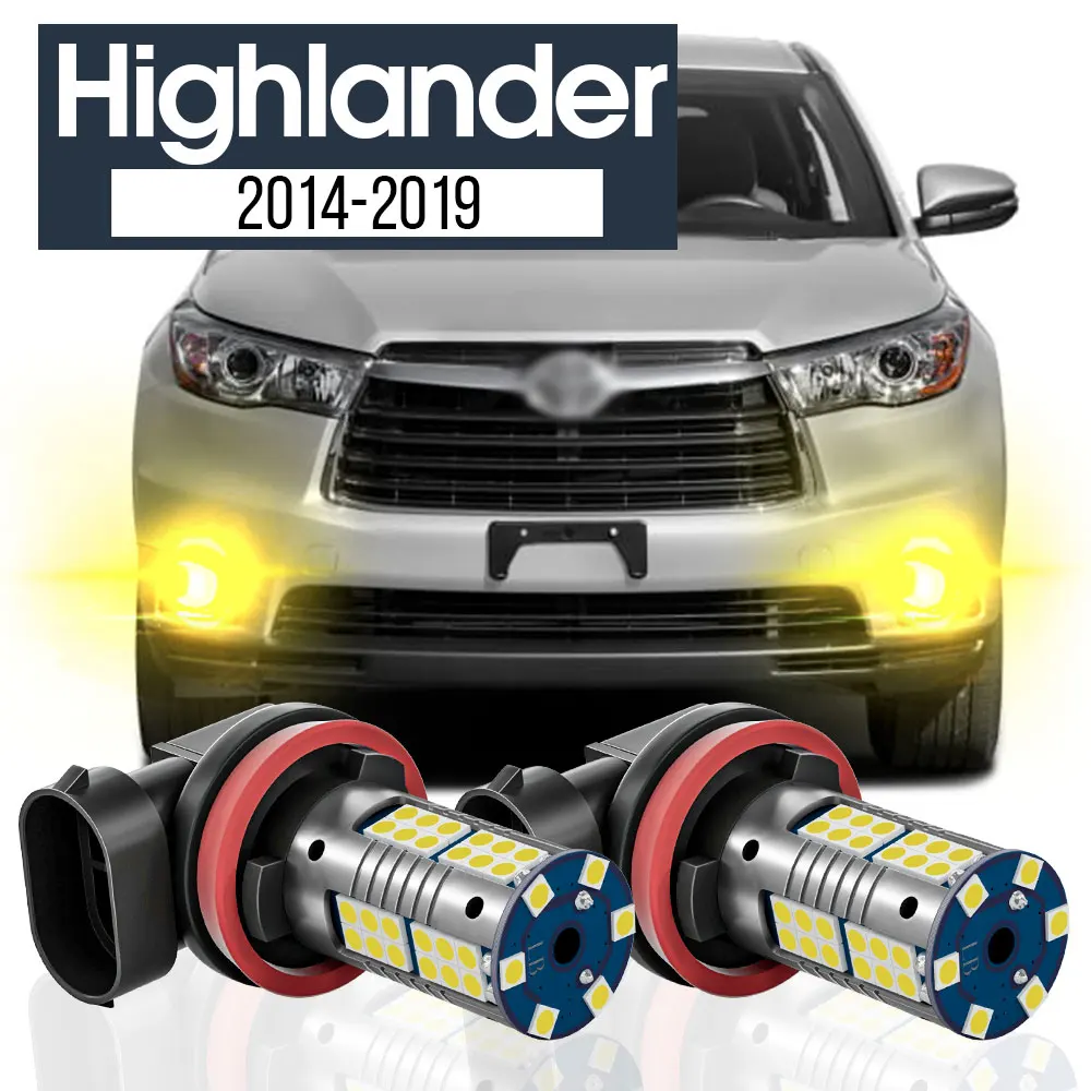 2pcs LED Fog Light Lamp Blub Canbus Accessories For Toyota Highlander 2014-2019 2015 2016 2017 2018
2pcs LED Fog Light Lamp Blub Canbus Accessories For Toyota Highlander 2014-2019 2015 2016 2017 2018