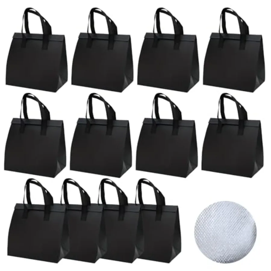 Pcs Disposable Insulated Lunch Bags for Food Delivery Thermal Cooler Take Away Bag for Food Drink - Aluminum Foil Liner
Pcs Disposable Insulated Lunch Bags for Food Delivery Thermal Cooler Take Away Bag for Food Drink - Aluminum Foil Liner