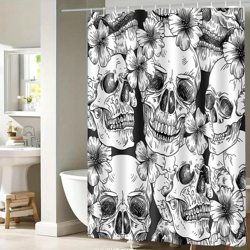 Черно-белые линии черепа, моющаяся грязеотталкивающая занавеска для душа, насадка для душа, водонепроницаемая полиэстеровая занавеска для ванны для домашнего декора
Черно-белые линии черепа, моющаяся грязеотталкивающая занавеска для душа, насадка для душа, водонепроницаемая полиэстеровая занавеска для ванны для домашнего декора