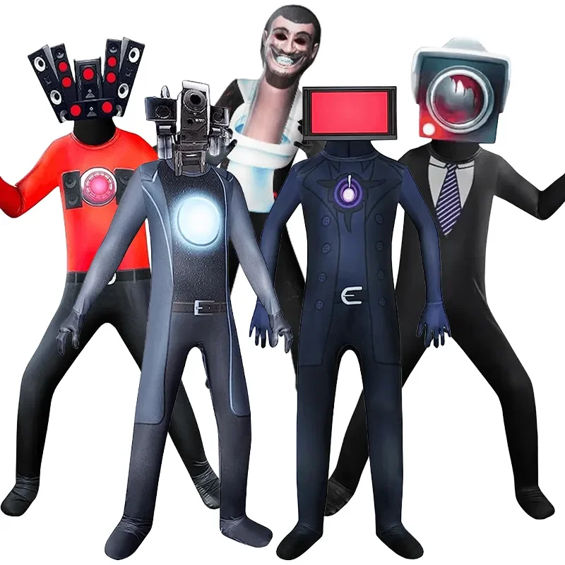 Skibidi Toilet Cosplay Costume Game Speaker Man Tv Man Camcorderman Costumes Bodysuit Jumpsuit Mask Halloween for Women Men
Skibidi Toilet Cosplay Costume Game Speaker Man Tv Man Camcorderman Costumes Bodysuit Jumpsuit Mask Halloween for Women Men