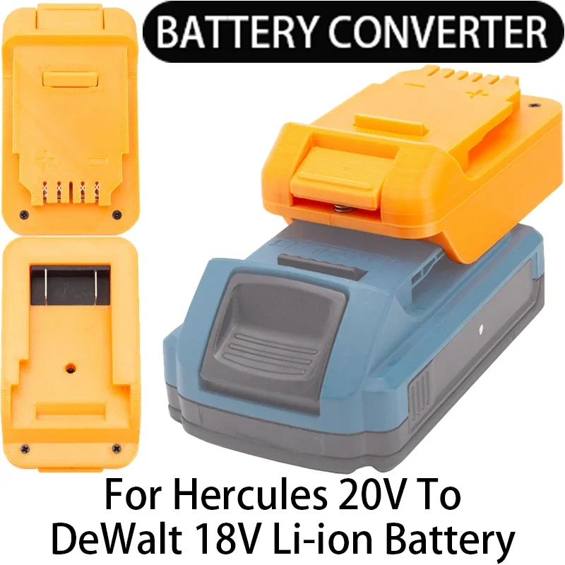 Battery Adapter/Converter for DeWalt 18/20V Li-ion tools to Hercules 20V Li-ion Battery Adapter Power Tool Accessories
Battery Adapter/Converter for DeWalt 18/20V Li-ion tools to Hercules 20V Li-ion Battery Adapter Power Tool Accessories