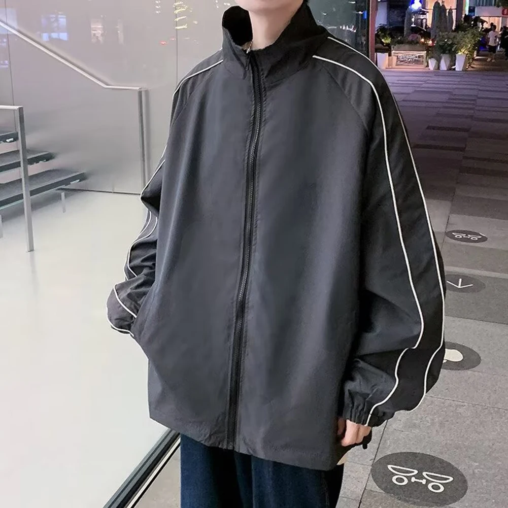 Fashion Sports Jacket Men Windbreaker Casual Outings Long Sleeve Jacket Slight Stretch Fabric Spring Autumn Wear
Fashion Sports Jacket Men Windbreaker Casual Outings Long Sleeve Jacket Slight Stretch Fabric Spring Autumn Wear