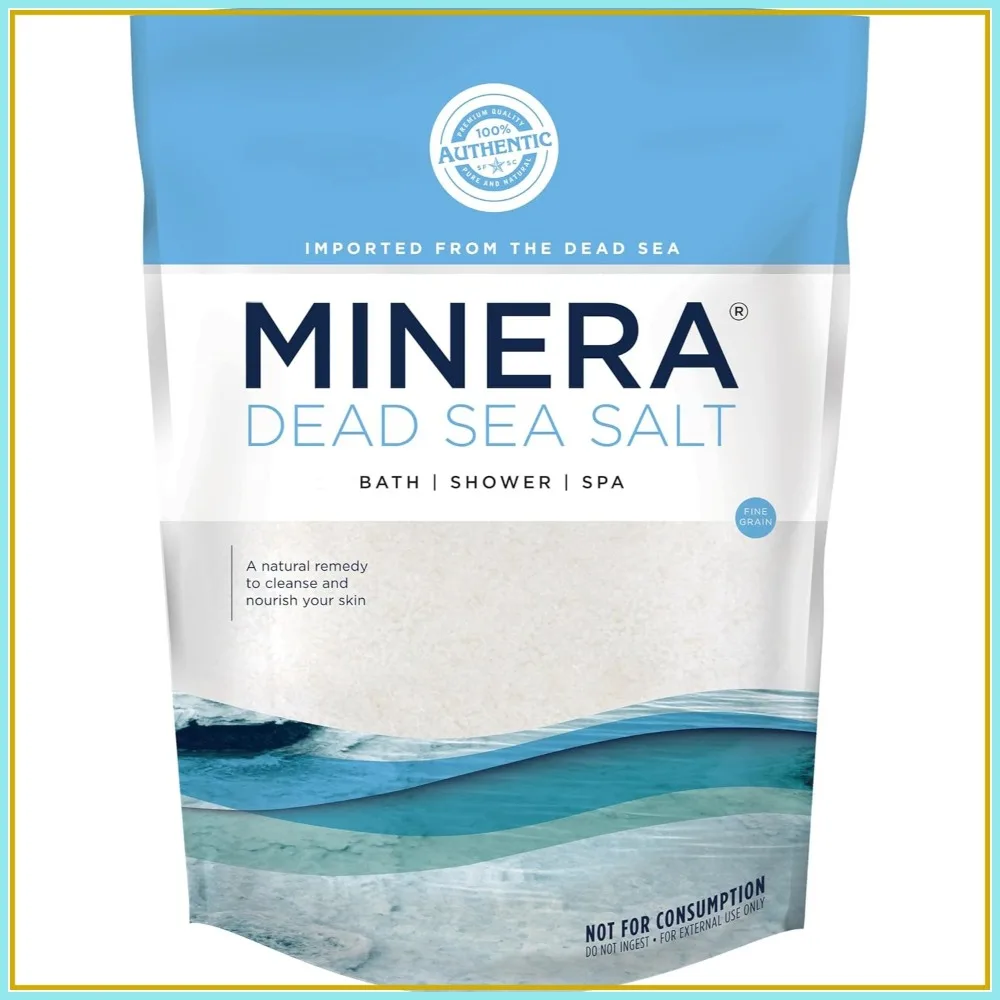 Minera Fine Grain Dead Sea Salt for Bath & Soaking – 19 lbs, Fast-Dissolving, 100% Pure & Natural, Unscented, Skin-Nourishing
Minera Fine Grain Dead Sea Salt for Bath & Soaking – 19 lbs, Fast-Dissolving, 100% Pure & Natural, Unscented, Skin-Nourishing