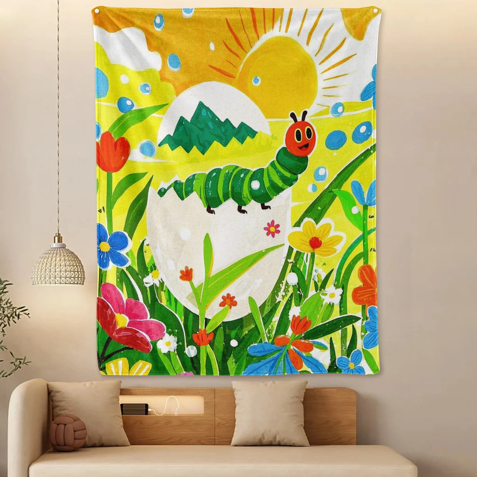 Одеяло Caterpillar In Sunlit Flower Field с оранжевыми тонами для яркого и веселого стиля домашнего или наружного декора
Одеяло Caterpillar In Sunlit Flower Field с оранжевыми тонами для яркого и веселого стиля домашнего или наружного декора