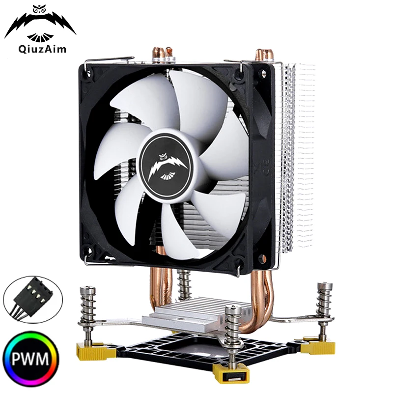QiuzAim Efficient 2 Heat Pipe 4Pin/PWM CPU Cooler Fan Processor Air-cooled pc Tower Type Radiator install LGA115x 1200 1700 1366
QiuzAim Efficient 2 Heat Pipe 4Pin/PWM CPU Cooler Fan Processor Air-cooled pc Tower Type Radiator install LGA115x 1200 1700 1366
