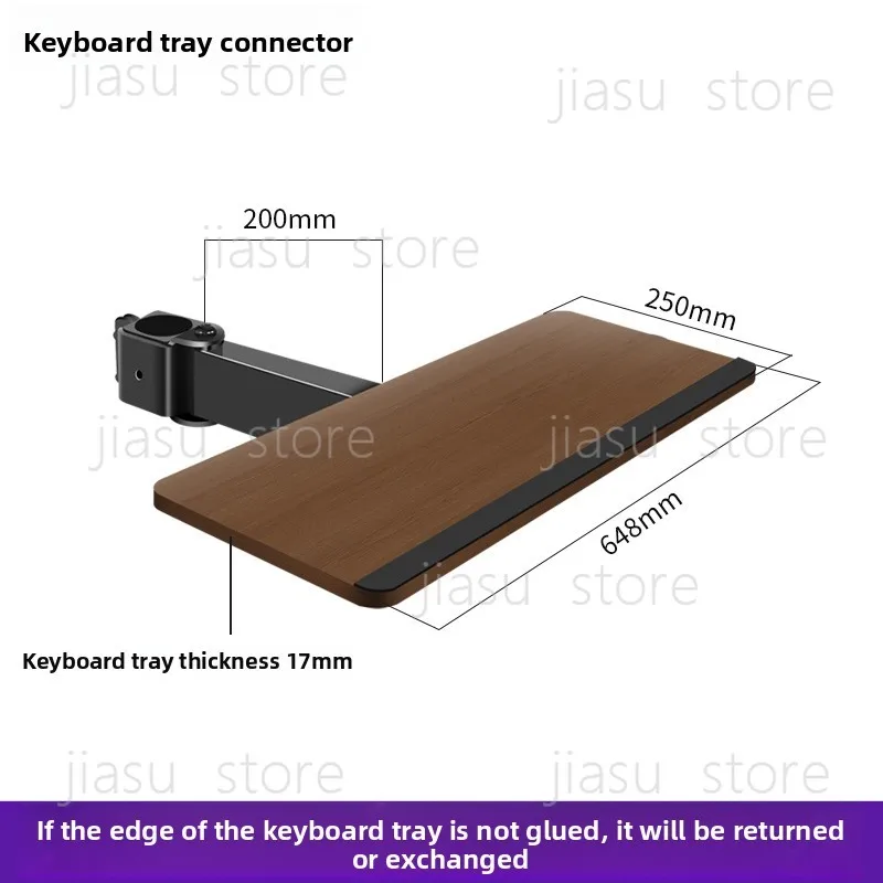 35mm Tube Universal Keyboard Tray Bracket DIY Desktop Stand Accessory for Office Workstation Easy Setup
35mm Tube Universal Keyboard Tray Bracket DIY Desktop Stand Accessory for Office Workstation Easy Setup