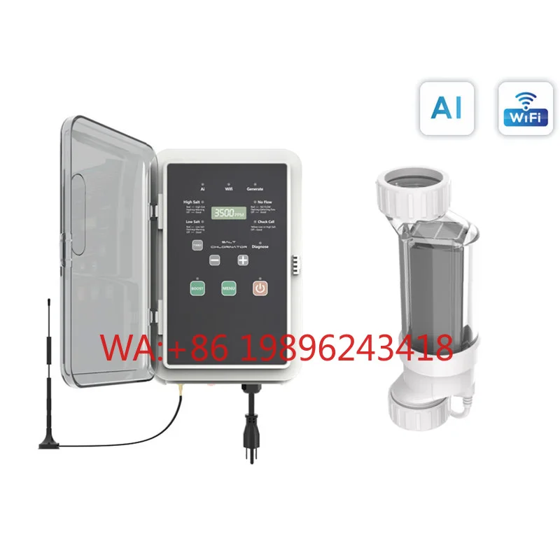 C07VP 20g/H Salt Water Chlorine Generator Machine for Swimming Pool Automatically Optimizes Chlorination Based on the Pool Size
C07VP 20g/H Salt Water Chlorine Generator Machine for Swimming Pool Automatically Optimizes Chlorination Based on the Pool Size