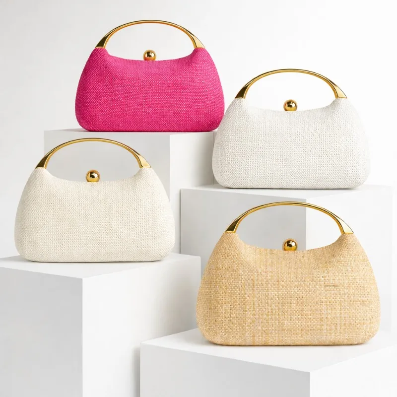 Summer New Woven Evening Bag New Arrival Fashionable Shell-Shaped Clutch Evening Bags for Women Trend 2026 Female Handbag
Summer New Woven Evening Bag New Arrival Fashionable Shell-Shaped Clutch Evening Bags for Women Trend 2026 Female Handbag
