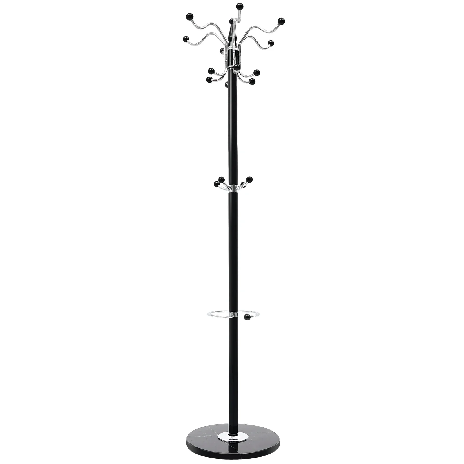 Metal Coat Rack Stand, Morden Coat Tree with Marble Base and 16 Hooks, Free Standing Hall Tree for Hanging Coats, Hats, Bags
Metal Coat Rack Stand, Morden Coat Tree with Marble Base and 16 Hooks, Free Standing Hall Tree for Hanging Coats, Hats, Bags