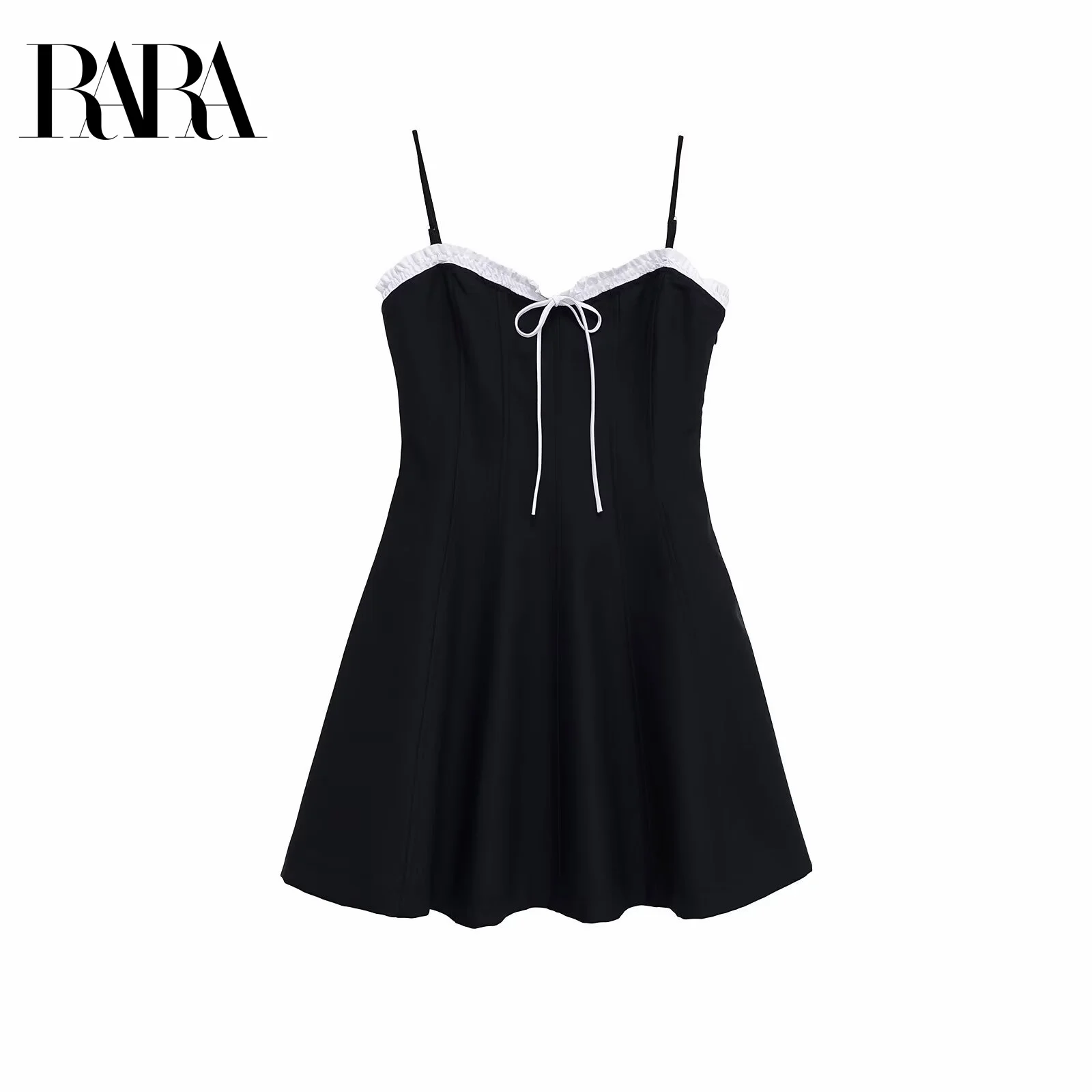 RARA2025 New Women's Casual Fashion Versatile Bow Layered Decoration Contrast Color Backless Suspender Mini Dress
RARA2025 New Women's Casual Fashion Versatile Bow Layered Decoration Contrast Color Backless Suspender Mini Dress