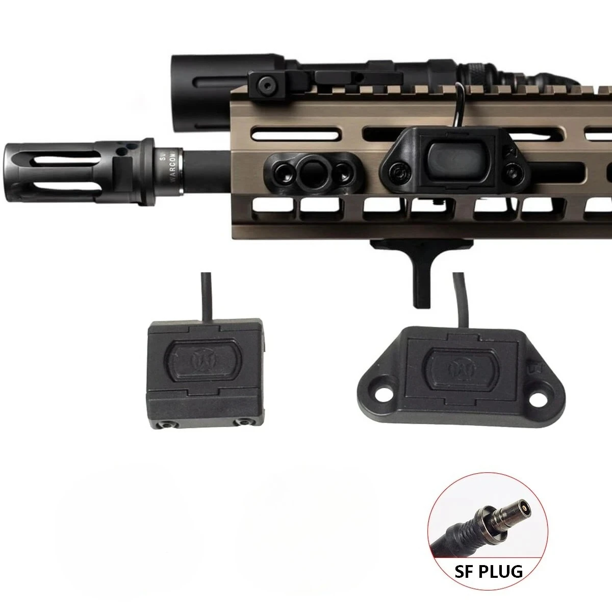 Tactical ModButton Pressure Remote Switch Tail For SureFire M300 M600 Mod WeaponsFlashLight Momentary-on Fit M-lok Keymod 20mm
Tactical ModButton Pressure Remote Switch Tail For SureFire M300 M600 Mod WeaponsFlashLight Momentary-on Fit M-lok Keymod 20mm