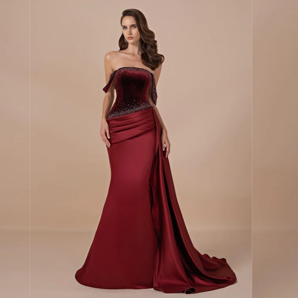 Вечернее платье темперамента по индивидуальному заказу, плиссированные блестящие длинные платья русалки с открытыми плечами, элегантное вечернее платье на заказ
Вечернее платье темперамента по индивидуальному заказу, плиссированные блестящие длинные платья русалки с открытыми плечами, элегантное вечернее платье на заказ