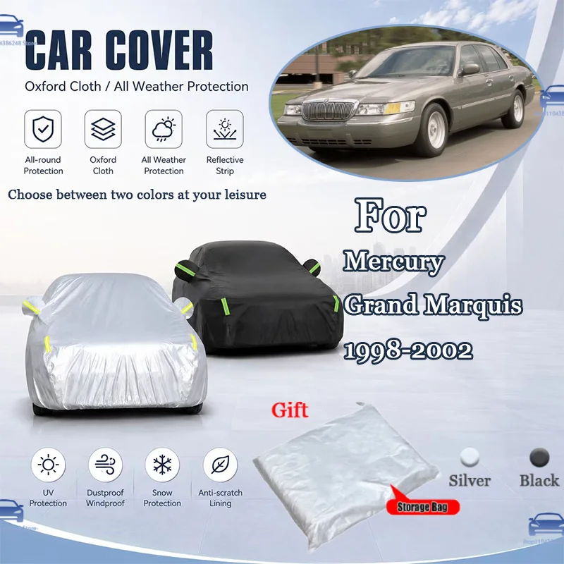 For Mercury Grand Marquis 1998-2002 All Weather Oxford Car Cover Uv Snow Dustproof Reflective Strip Outdoor Protection
For Mercury Grand Marquis 1998-2002 All Weather Oxford Car Cover Uv Snow Dustproof Reflective Strip Outdoor Protection