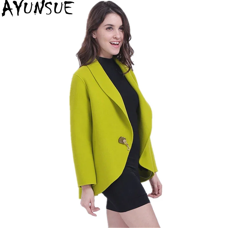 AYUNSUE 2020 Casual Double side Cashmere Women's Coats Wool Coat Female Autumn Winter Coat Women Overcoat manteau femme H396A
AYUNSUE 2020 Casual Double side Cashmere Women's Coats Wool Coat Female Autumn Winter Coat Women Overcoat manteau femme H396A