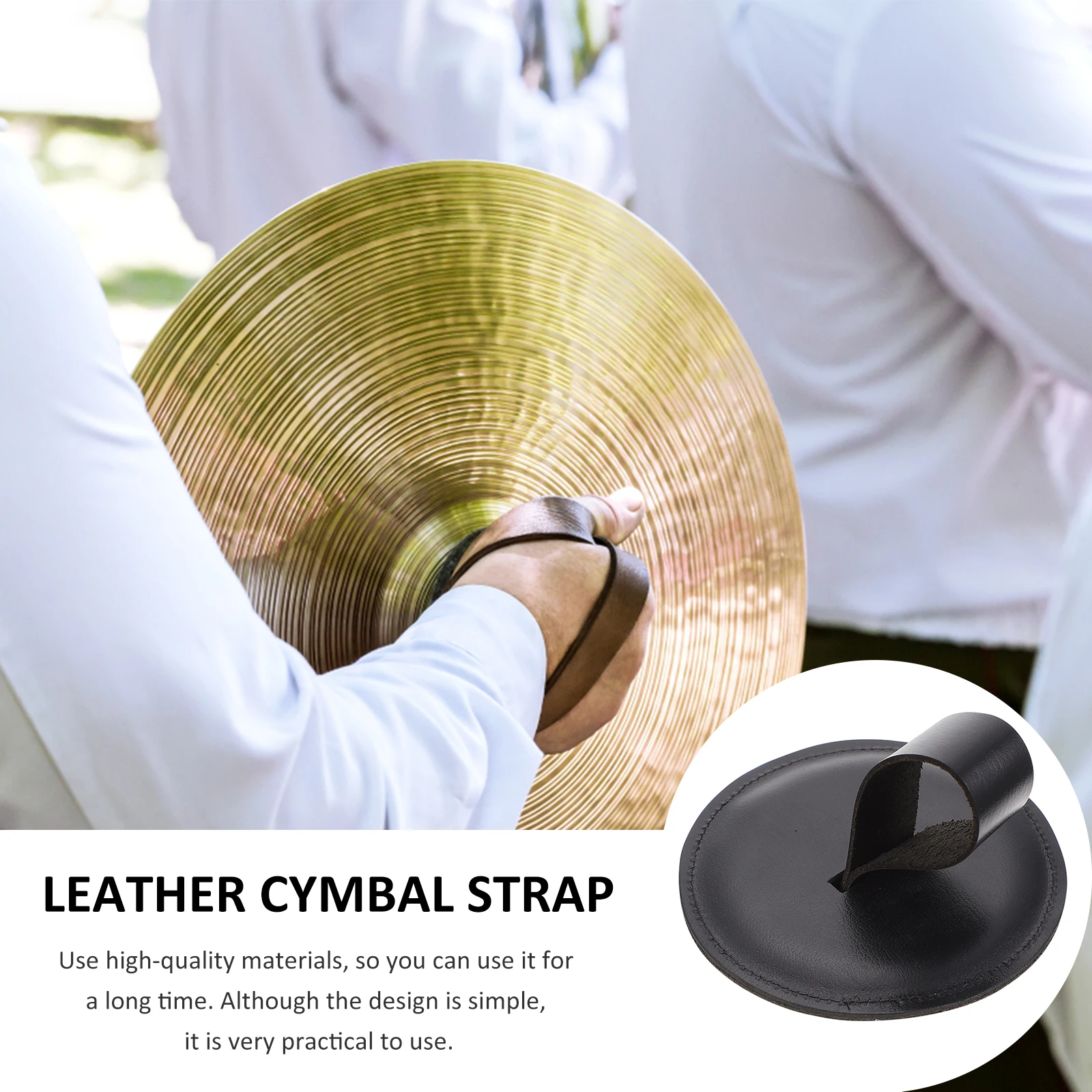 Cowhide Handguard for Cymbals Soft Black Practical Accessories Durable Guard Marching Band Percussion Instruments High Quality
Cowhide Handguard for Cymbals Soft Black Practical Accessories Durable Guard Marching Band Percussion Instruments High Quality