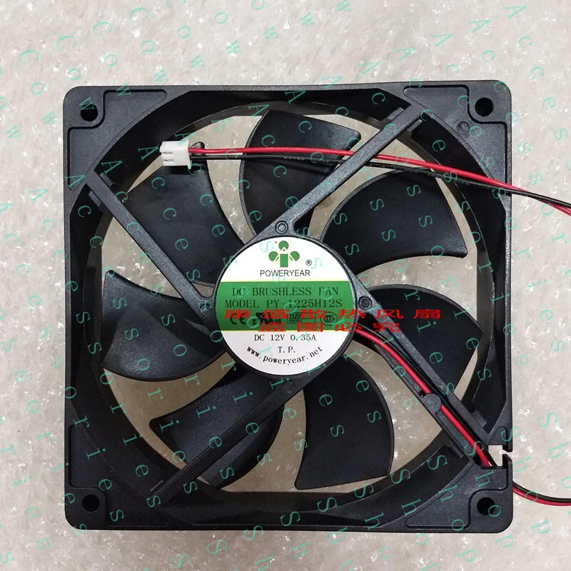 PP+ 1PC 2-wire Cooling Fan PY-1225H12S 12V 0.35A 12CM 12025
PP+ 1PC 2-wire Cooling Fan PY-1225H12S 12V 0.35A 12CM 12025