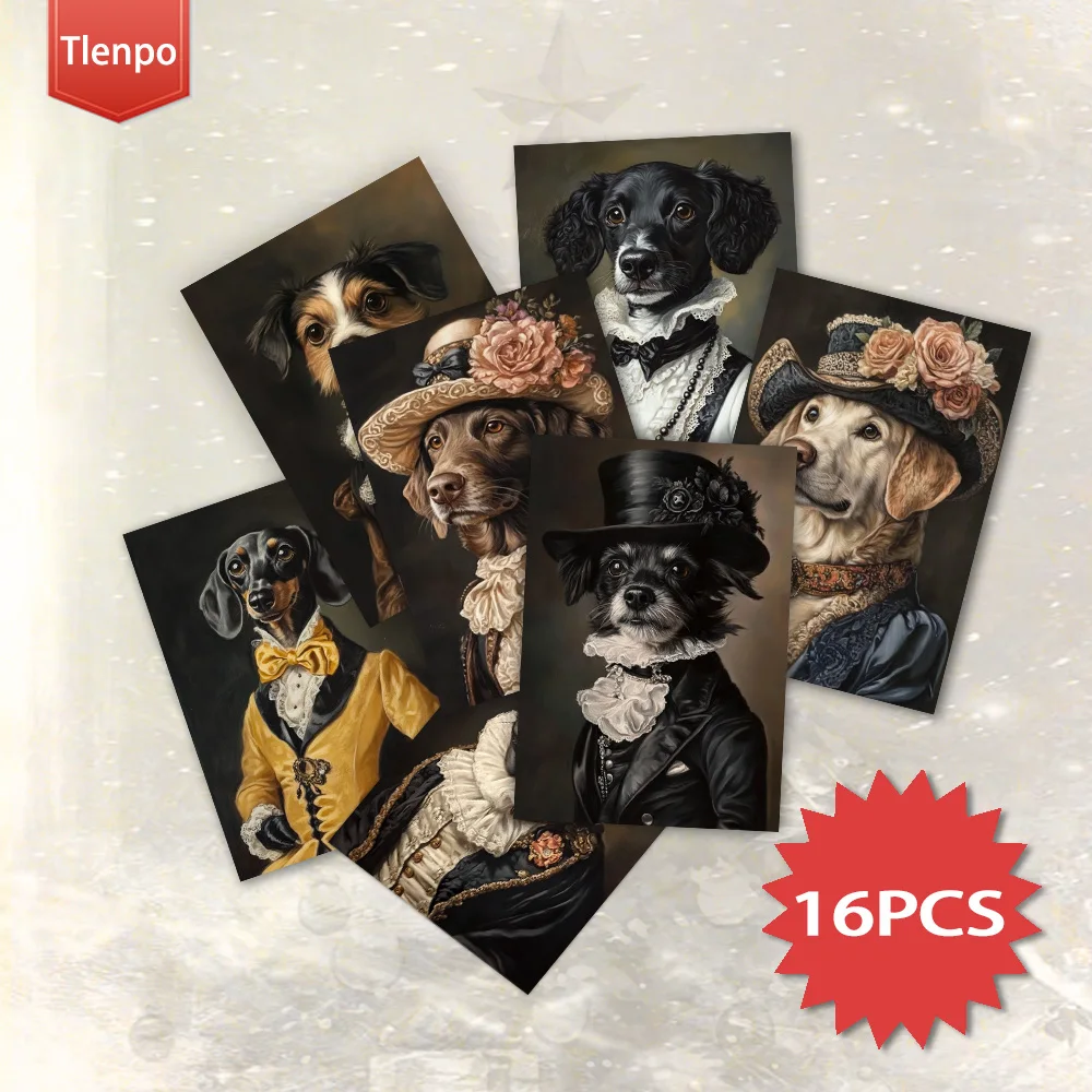 16pcs,Victorian Dog, Postcards, HD Printed,Surreal Style, birthday/anniversary gifts, collectibles, suitable for gift-giving
16pcs,Victorian Dog, Postcards, HD Printed,Surreal Style, birthday/anniversary gifts, collectibles, suitable for gift-giving
