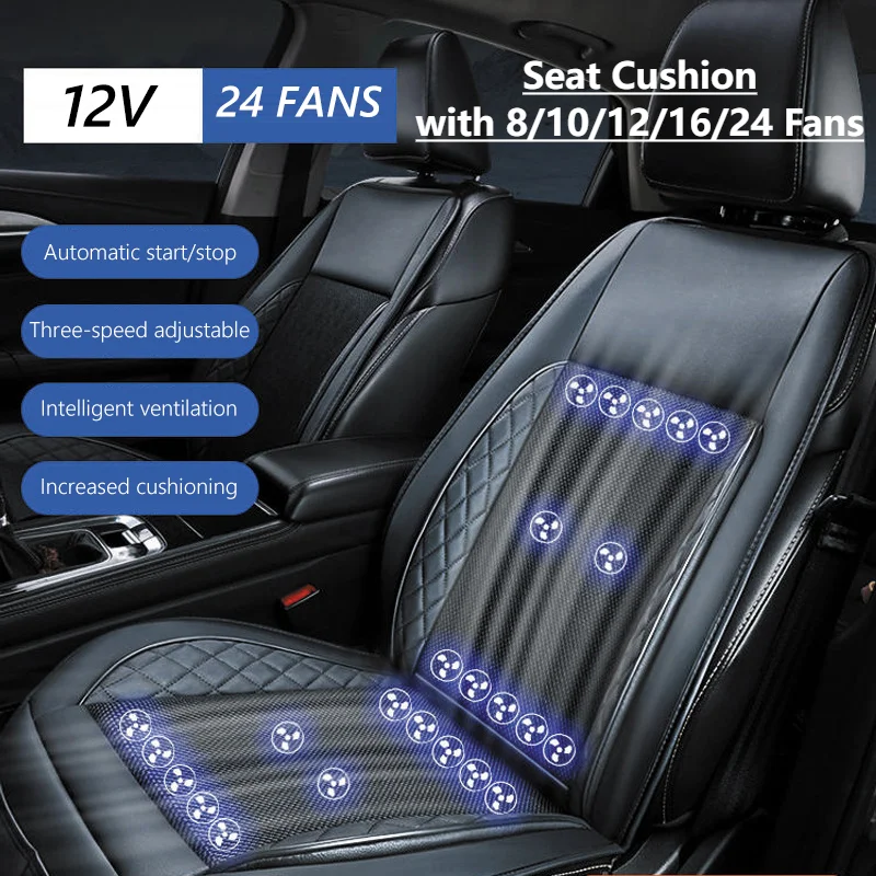 12V 24V Cooling Car Seat Cushion with Fan Summer Cool Air Seat Cushion Cool Cushions Fan Mat Universal Ventilation Car Seat Pad
12V 24V Cooling Car Seat Cushion with Fan Summer Cool Air Seat Cushion Cool Cushions Fan Mat Universal Ventilation Car Seat Pad