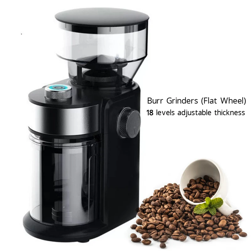 Electric Burr Coffee Grinder, Adjustable Burr Mill Coffee Bean Grinder with 18 Grind Settings, Coffee Grinder for Espresso
Electric Burr Coffee Grinder, Adjustable Burr Mill Coffee Bean Grinder with 18 Grind Settings, Coffee Grinder for Espresso