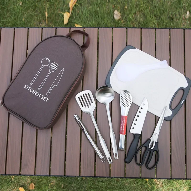 Outdoor Tableware Portable Set Picnic Knives Kitchenware Picnic Supplies Complete Camping Equipment
Outdoor Tableware Portable Set Picnic Knives Kitchenware Picnic Supplies Complete Camping Equipment