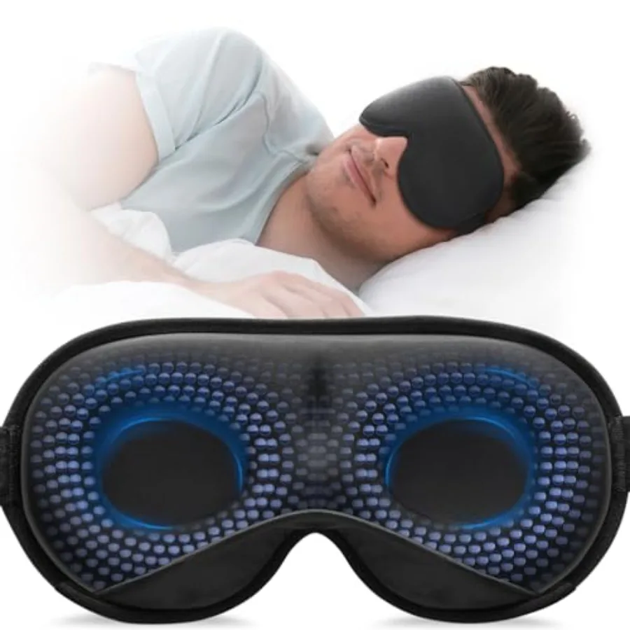 Weighted Sleep Mask, Women Men 3D Blocking Lights Sleeping Mask 4.2oz/120g,Pressure Relief Night Sleep Eye Mask with Adjustable
Weighted Sleep Mask, Women Men 3D Blocking Lights Sleeping Mask 4.2oz/120g,Pressure Relief Night Sleep Eye Mask with Adjustable