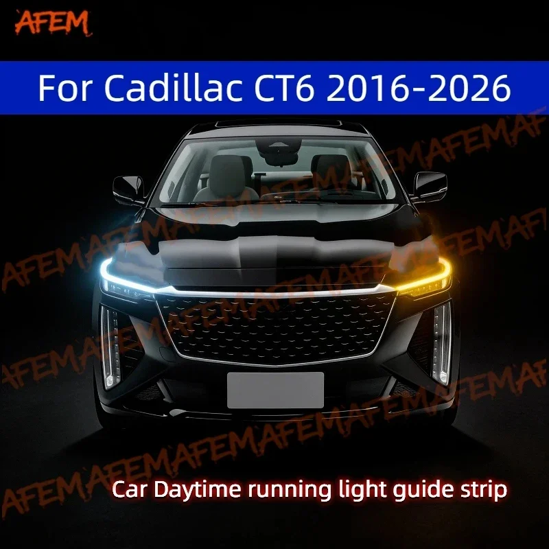 Car DRL Daytime Running Light Start Scan Style Sequential Flowing Turn Signal Light Ultra-Thin LED For Cadillac CT6 2016-2026
Car DRL Daytime Running Light Start Scan Style Sequential Flowing Turn Signal Light Ultra-Thin LED For Cadillac CT6 2016-2026