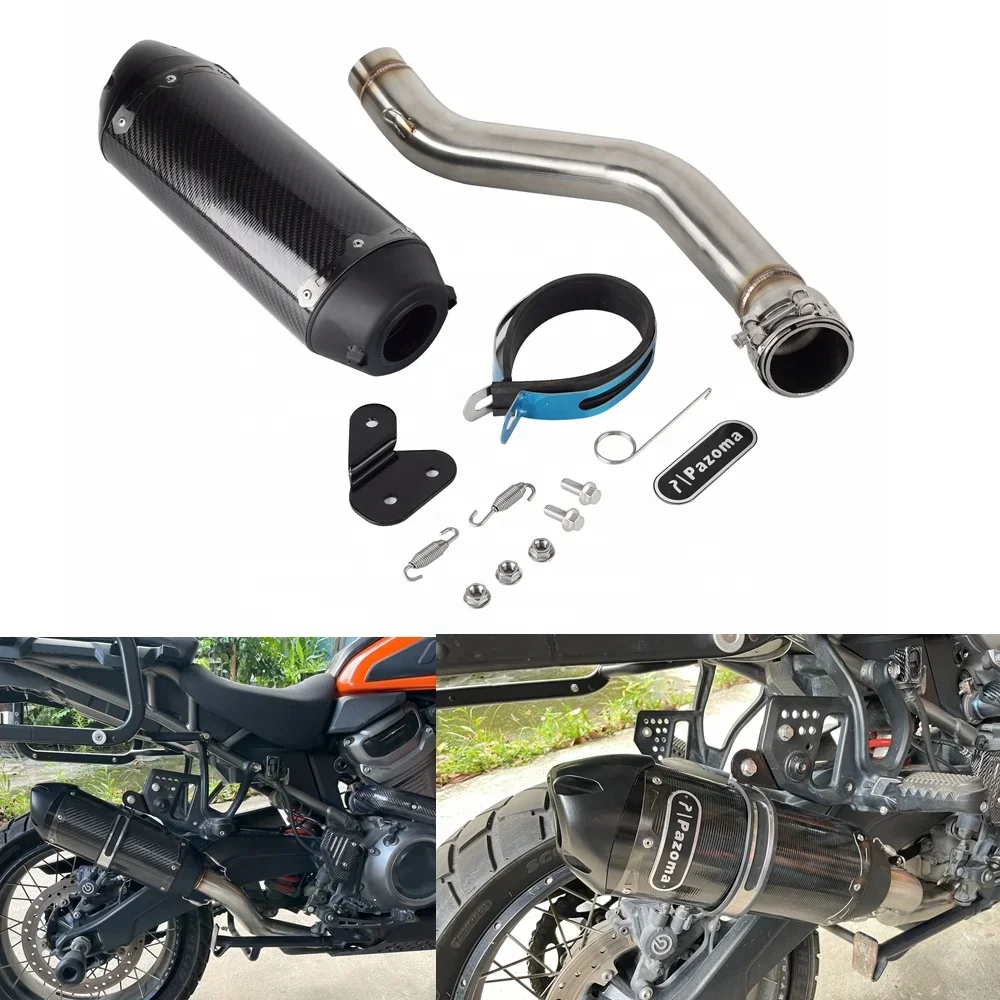 Motorcycle Exhaust Muffler Pipe System set for Harley Pan America 1250 RA1250 Special RA1250S 2021-2023
Motorcycle Exhaust Muffler Pipe System set for Harley Pan America 1250 RA1250 Special RA1250S 2021-2023