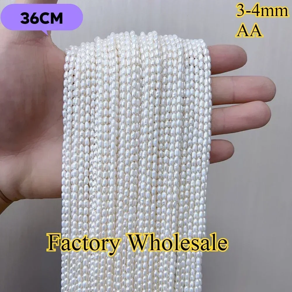 3-4mmAA Flawless Wholesale White Rice Natural Freshwater Pearl Isolated Loose Bead Jewelry MakeDIY Necklace Bracelet Accessories
3-4mmAA Flawless Wholesale White Rice Natural Freshwater Pearl Isolated Loose Bead Jewelry MakeDIY Necklace Bracelet Accessories