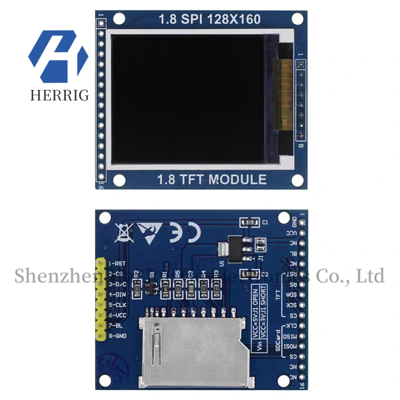 UNO R3/STM32 1.8-inch TFT LCD screen module 51 microcontroller LCD display screen SPI serial port screen
UNO R3/STM32 1.8-inch TFT LCD screen module 51 microcontroller LCD display screen SPI serial port screen