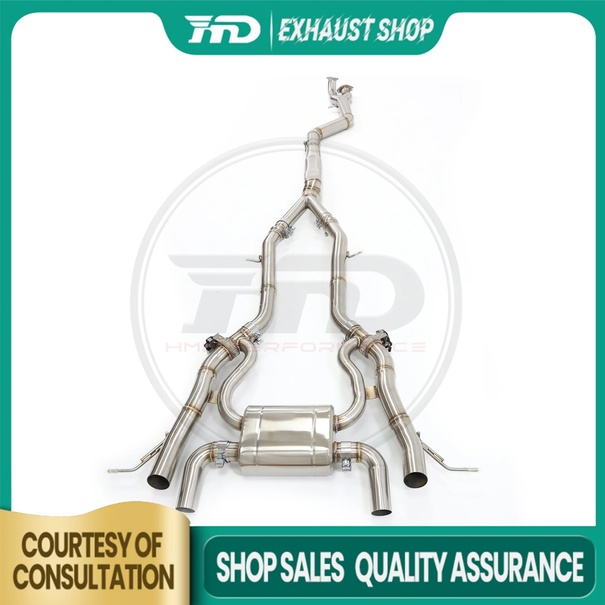 High Quality Catback For BMW M3 G80 M4 G82 Stainless Steel Exhaust System Electronic Valve Muffler Car Parts HMD
High Quality Catback For BMW M3 G80 M4 G82 Stainless Steel Exhaust System Electronic Valve Muffler Car Parts HMD