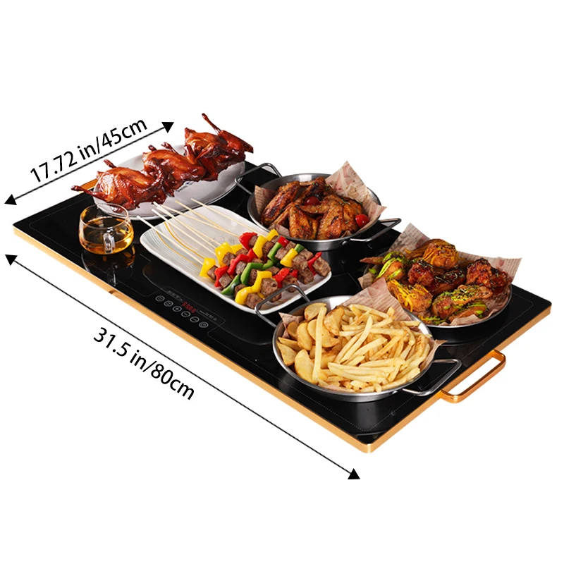 Electric food heating tray Smart appliance Buffet hot plate Smart cooking hot plate for kitchen
Electric food heating tray Smart appliance Buffet hot plate Smart cooking hot plate for kitchen