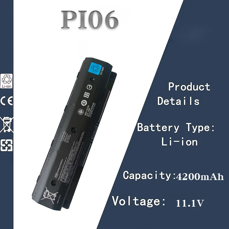 4200 мАч надежная емкость 11,1 В аккумулятор для ноутбука HP PI06 | Подходит для моделей TPN-Q117/Q118/Q119/Q122, I110, I111/I112.
4200 мАч надежная емкость 11,1 В аккумулятор для ноутбука HP PI06 | Подходит для моделей TPN-Q117/Q118/Q119/Q122, I110, I111/I112.