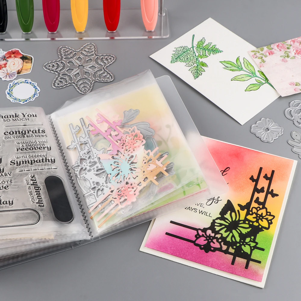 40 Pages A6 Clear Sticker Photo Storage Album for Artworks Postcards Pictures Mini Stamp Cutting Dies Storage Book Organizer
40 Pages A6 Clear Sticker Photo Storage Album for Artworks Postcards Pictures Mini Stamp Cutting Dies Storage Book Organizer