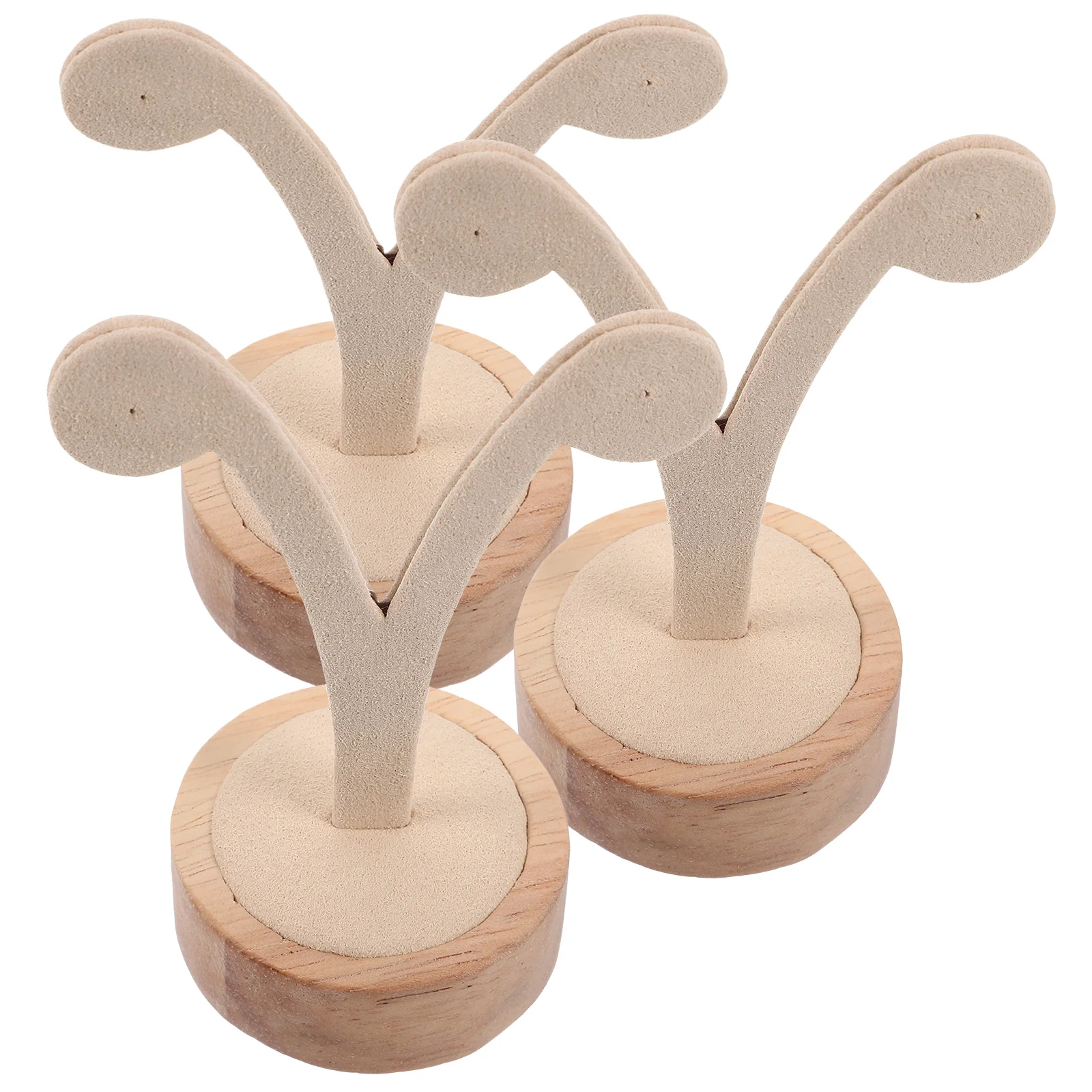 3pcs Earring Display Rack Jewelry Holder Stand for Studs Hoops Storage Organizer Solid Wood Base Y Shaped Design
3pcs Earring Display Rack Jewelry Holder Stand for Studs Hoops Storage Organizer Solid Wood Base Y Shaped Design