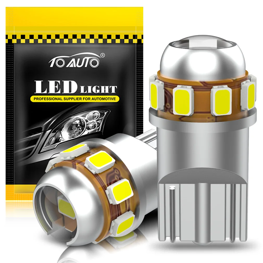 T10 Led Canbus W5W Led Bulbs WY5W 168 194 Error Free Car Interior Lights Dome License Plate Clearance Lamp 6000K White 12V
T10 Led Canbus W5W Led Bulbs WY5W 168 194 Error Free Car Interior Lights Dome License Plate Clearance Lamp 6000K White 12V