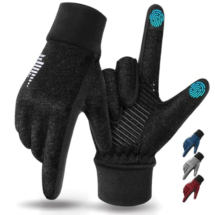 Lightweight Winter Running Gloves, Touch Screen and Anti-Slip Warm Thermal Glove Liners, Cool Weather Driving Cycling Hiking Bi
Lightweight Winter Running Gloves, Touch Screen and Anti-Slip Warm Thermal Glove Liners, Cool Weather Driving Cycling Hiking Bi