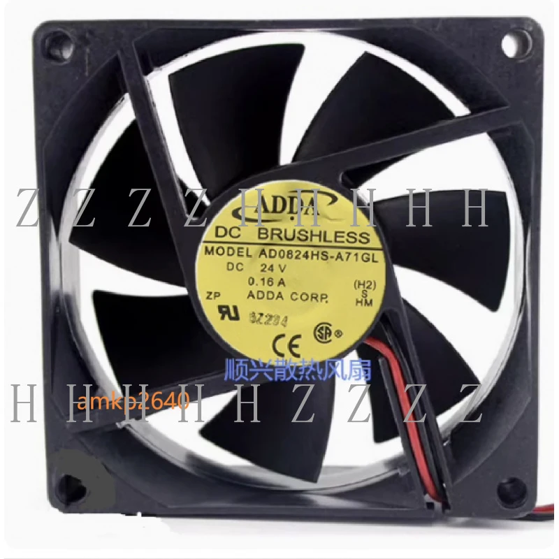 Z for ADDA AD0824HS-A71GL cooling fan DC24V 0.16A 3.84W 80*80*25mm 2pin amk
Z for ADDA AD0824HS-A71GL cooling fan DC24V 0.16A 3.84W 80*80*25mm 2pin amk