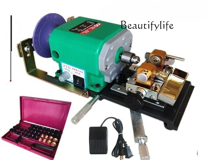 Bead punching machine Round bead pearl punching machine Wooden bead drilling machine Beeswax peach pit Small high precision
Bead punching machine Round bead pearl punching machine Wooden bead drilling machine Beeswax peach pit Small high precision