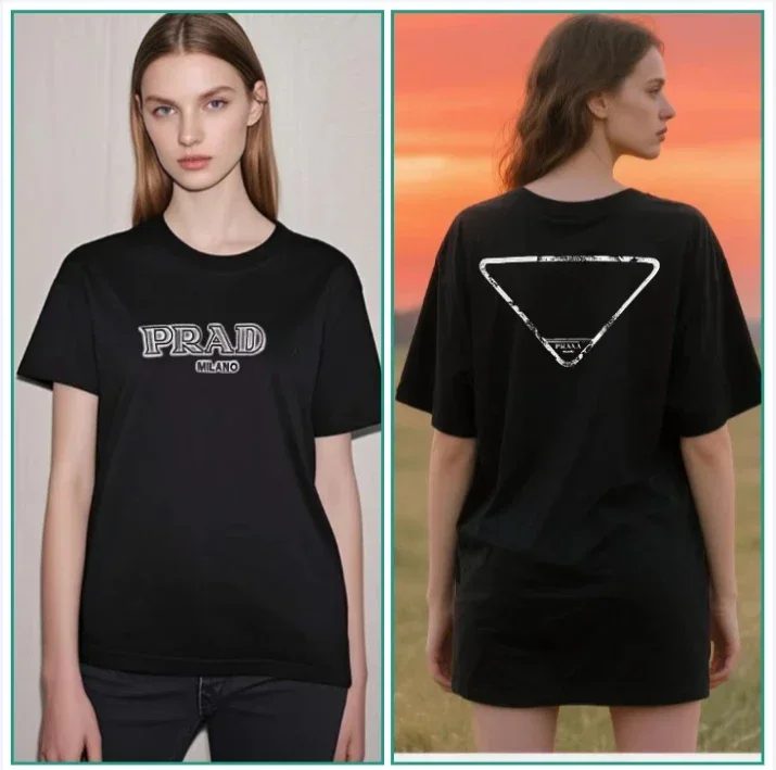 Early Spring 2025 New Fashion SLP Pra Classic Letter-printed Short-sleeved T-shirt Can Be Worn By Both Men and Women
Early Spring 2025 New Fashion SLP Pra Classic Letter-printed Short-sleeved T-shirt Can Be Worn By Both Men and Women
