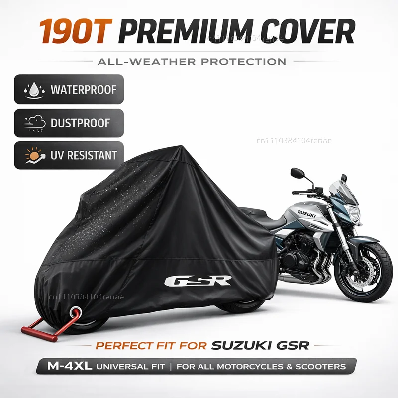 Чехол для мотоцикла Suzuki GSR 750 GSR 600 GSR 400 GSR400 GSR600 GSR750 190T, водонепроницаемый, пылезащитный, с защитой от ультрафиолета, всесезонный
Чехол для мотоцикла Suzuki GSR 750 GSR 600 GSR 400 GSR400 GSR600 GSR750 190T, водонепроницаемый, пылезащитный, с защитой от ультрафиолета, всесезонный